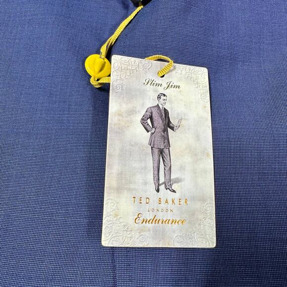 Ted Baker NWT Endurance Jarrow SPJ Blue Men's Size 40L Blazer 100% Wool 2 Button - Picture 4 of 9